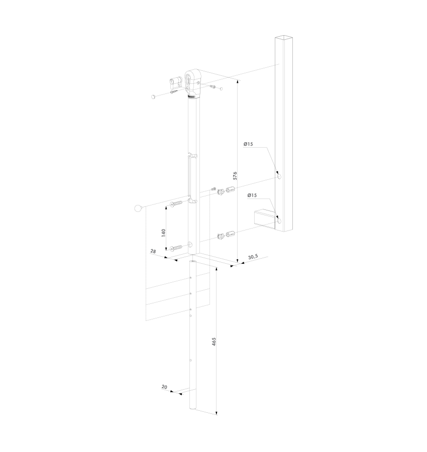 RMG L01/02 Lockable Drop Bolt